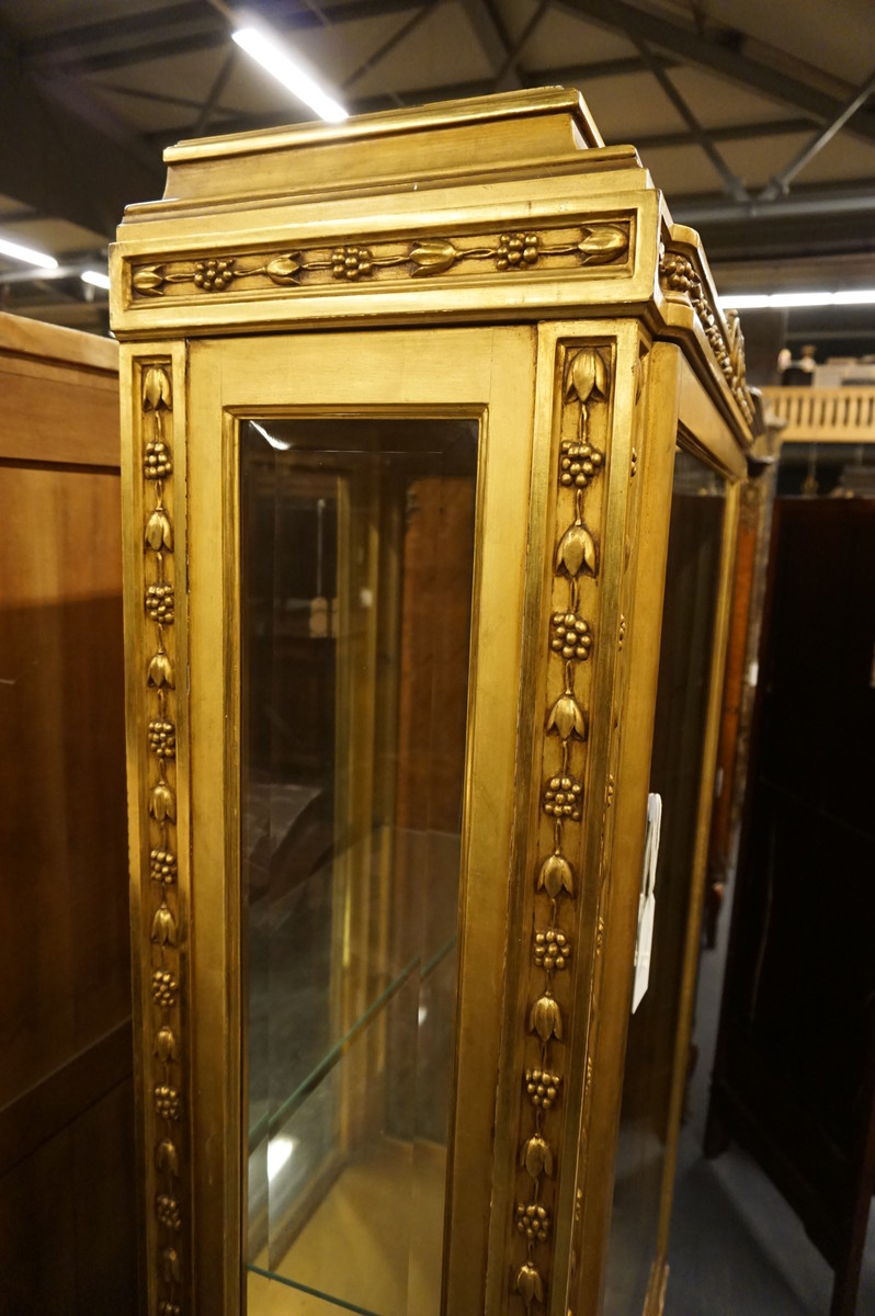 Gilded Louis XVI style vitrine