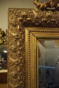 Gilded mirror in wood, France 19th C.