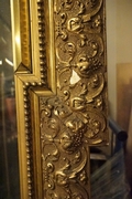 Gilded mirror in wood, France 19th C.