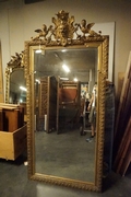 Gilded mirror in wood, France 19th C.