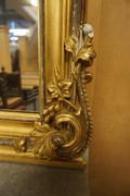 Gilded mirror top console table 19th Century