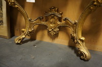 Gilded mirror top console table 19th Century