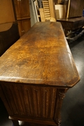 Gothic style Sideboard in oak, France early 20th C.