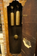 Grandfather clock by A. van Aken in walnut, Holland 18th century