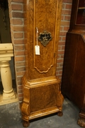 Grandfather clock by A. van Aken in walnut, Holland 18th century