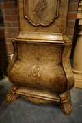 Grandfather clock by Gerrit Vos in walnut, Holland 18th century