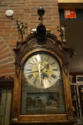 Grandfather clock by Gerrit Vos in walnut, Holland 18th century