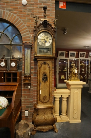 Grandfather clock signed Gerrit Vos