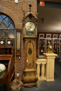 Grandfather clock by Gerrit Vos in walnut, Holland 18th century