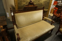 Grunderzeit 3 piece mahogany sofa set 19th Century