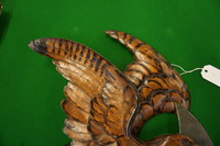 Half moon mirror with carved eagle 19th Century