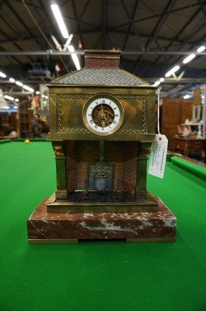 Industrial mantel clock