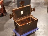 Iron Treasure chest, 53x29x30h cm
