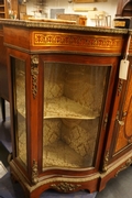 Italian boulle style credenza mid 20th century