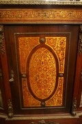 Italian boulle style credenza mid 20th century