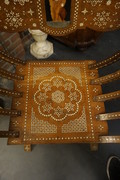 Italian inlaid Savonarola chair 19th Century