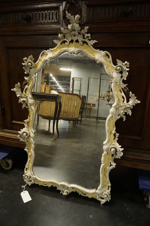 Italian mirror in painted wooden frame