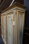 Italian painted wardrobe Mid 20th Century