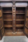 Italian walnut 2 door cabinet Around 1900