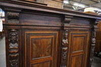 Italian walnut 2 door cabinet Around 1900