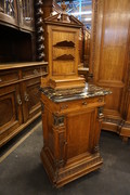 Italian walnut 8 piece bedroom set Around 1900