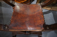 Italian walnut armchair 19th Century