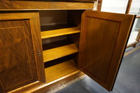 Italian walnut bookcase Mid 20th Century