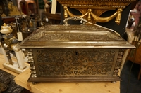 Jewellery box in metal 19th century