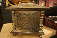 Jewellery box in metal 19th century