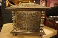 Jewellery box in metal 19th century