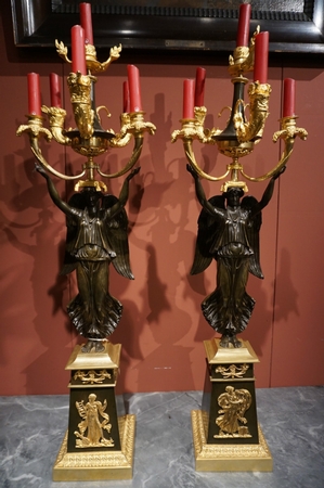 Late Empire Pair of candelabras