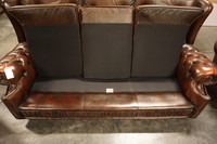 Leather 2 piece sofa set 2nd half 20th century