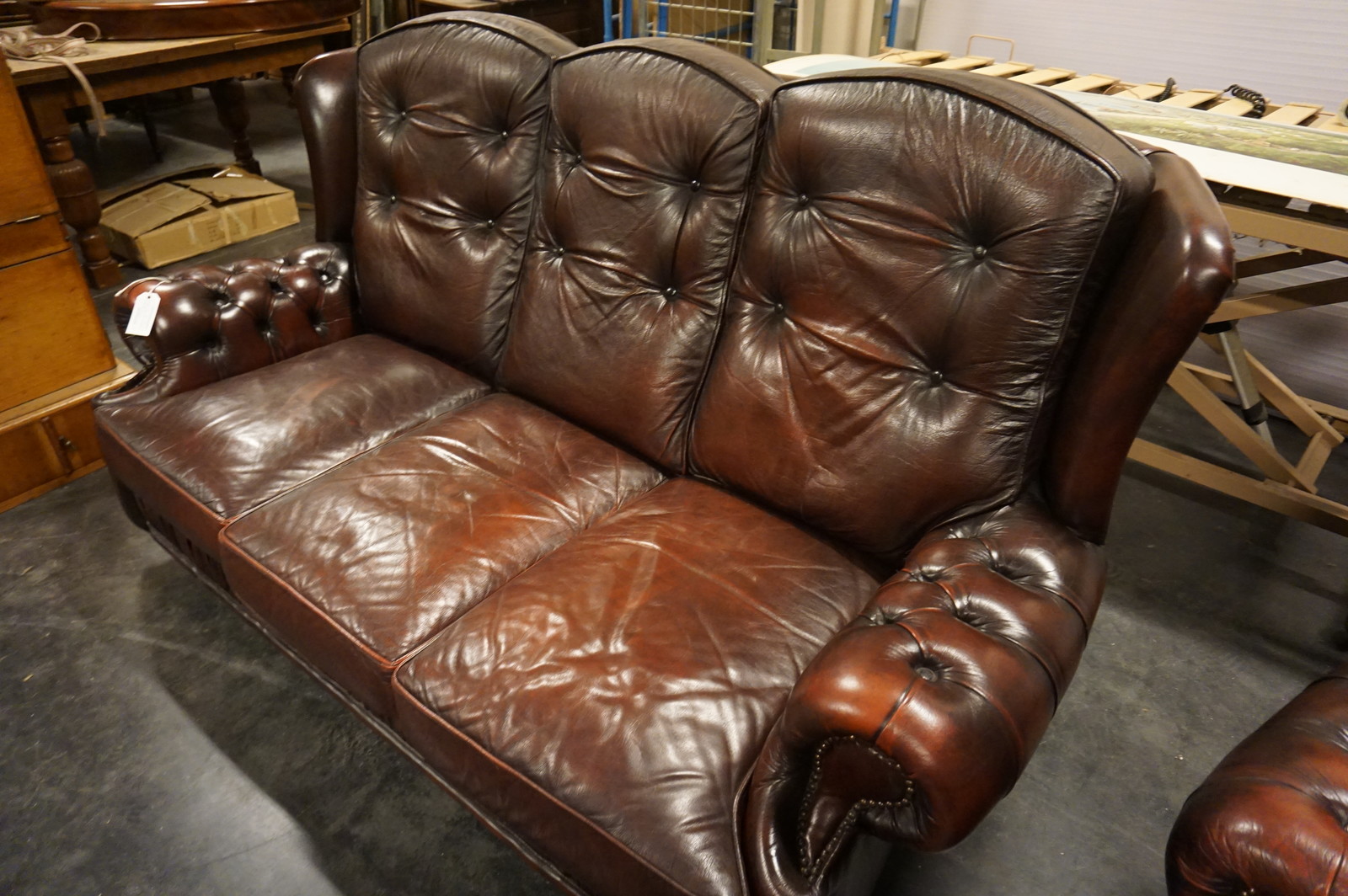 Leather 2 piece sofa set