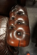 Leather 2 piece sofa set 2nd half 20th century