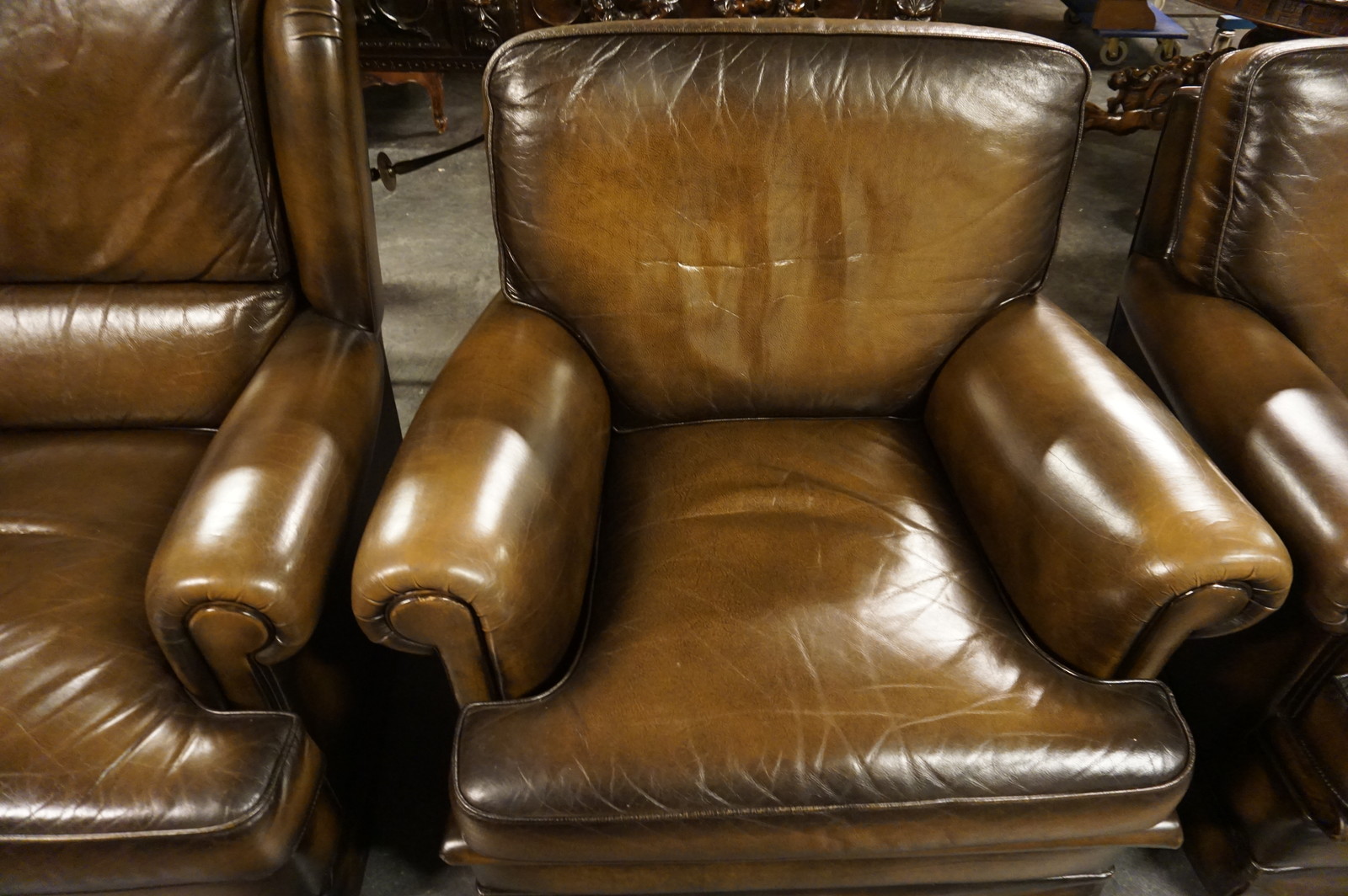 Leather 3 piece sofa set