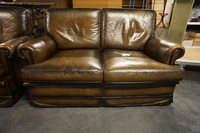 Leather 3 piece sofa set 2nd half 20th century