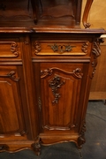 Louis XV style buffet in walnut, France 19th century