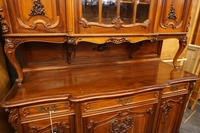 Louis XV style buffet in walnut, France 19th century