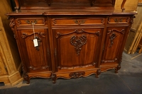 Louis XV style buffet in walnut, France 19th century