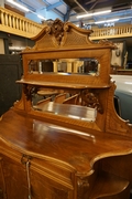 Louis XV style cabinet in walnut, Holland 2nd half 19th Century