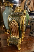 Louis XV style Clock in boulle, France 2nd half 19th C.