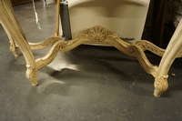 Louis XV style Console table in wood and marble first half 20th C