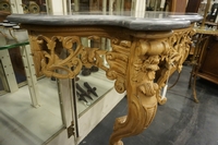 Louis XV style Console table in pine, Holland 19th century