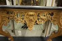 Louis XV style Console table in pine, Holland 19th century
