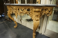 Louis XV style Console table in pine, Holland 19th century