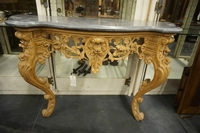 Louis XV style Console table in pine, Holland 19th century