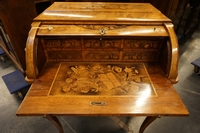 Louis XV style Marquetry desk in walnut, France 19th century