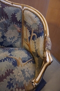 Louis XV style Sofa in wood & fabric, Italy 19th C.