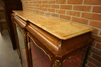 Louis XV style Vitrine in rosewood, France 2nd half 19th Century