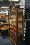 Louis XV style Vitrine in walnut, France 19th century